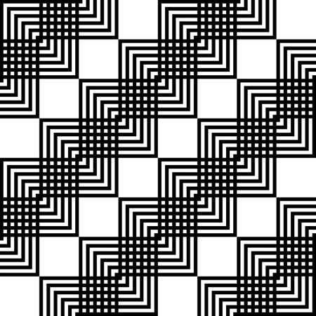 Design seamless monochrome geometric pattern. Abstract background. Vector artのイラスト素材