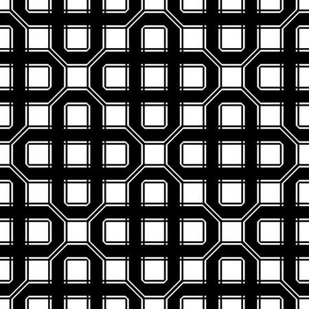 Design seamless monochrome geometric pattern. Abstract background. Vector artのイラスト素材