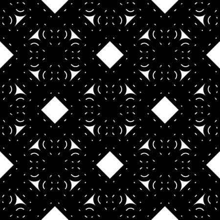 Design seamless monochrome geometric pattern. Abstract background. Vector art