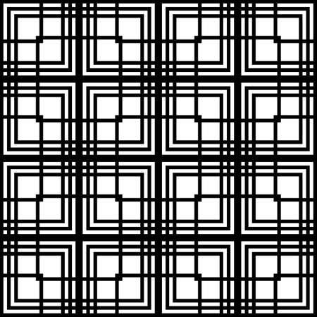Design seamless monochrome grating pattern. Abstract geometric background. Vector artのイラスト素材
