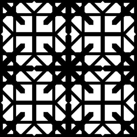 Design seamless monochrome geometric pattern. Abstract background. Vector artのイラスト素材