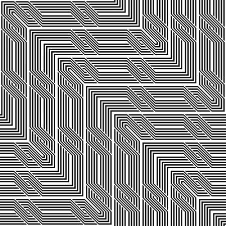 Design seamless monochrome zigzag pattern. Abstract background. Vector art