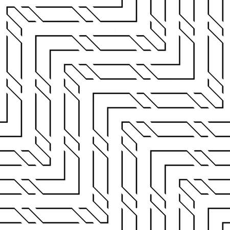 Design seamless monochrome zigzag pattern. Abstract background. Vector artのイラスト素材