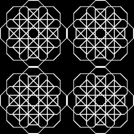 Design seamless monochrome lacy pattern. Abstract background. Vector artのイラスト素材
