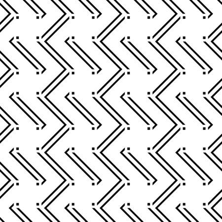Design seamless monochrome zigzag pattern. Abstract background. Vector art