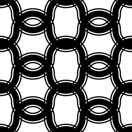 Design seamless monochrome grating pattern. Abstract interlaced background. Vector artのイラスト素材