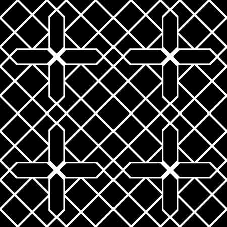 Design seamless monochrome grating pattern. Abstract background. Vector artのイラスト素材