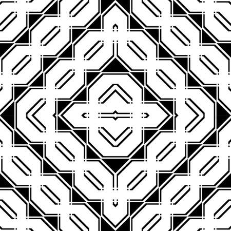 Design seamless monochrome geometric pattern. Abstract background. Vector artのイラスト素材