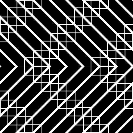 Design seamless monochrome grid pattern. Abstract zigzag background. Vector artのイラスト素材