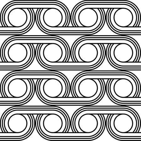 Design seamless geometric pattern. Abstract monochrome circle background. Vector artのイラスト素材