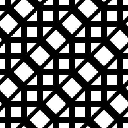 Design seamless monochrome grid pattern. Abstract geometric background. Vector artのイラスト素材
