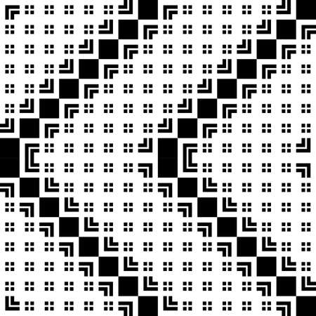 Design seamless monochrome geometric pattern. Abstract zigzag background. Vector artのイラスト素材
