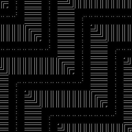 Design seamless zigzag pattern. Abstract monochrome stripy background. Vector artのイラスト素材