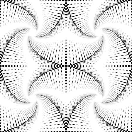 Design seamless dotted pattern. Abstract monochrome decorative background. Vector artのイラスト素材