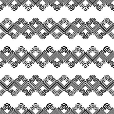 Design seamless zigzag pattern. Abstract monochrome grating background. Vector artのイラスト素材