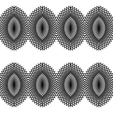 Design seamless decorative pattern. Abstract monochrome lacy background. Vector artのイラスト素材