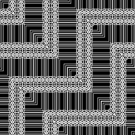 Design seamless zigzag pattern. Abstract monochrome lacy background. Vector artのイラスト素材