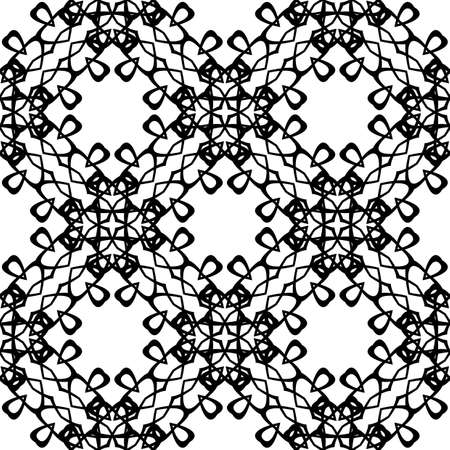Design seamless decorative pattern. Abstract monochrome lacy background. Vector artのイラスト素材
