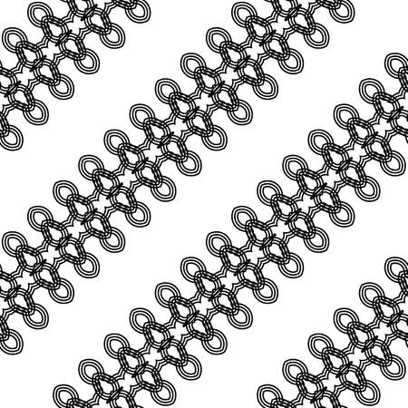 Design seamless decorative pattern. Abstract monochrome lacy background. Vector art