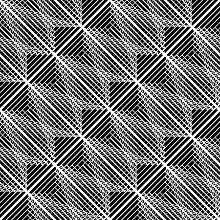 Design seamless grating pattern. Abstract monochrome lacy background. Vector artのイラスト素材