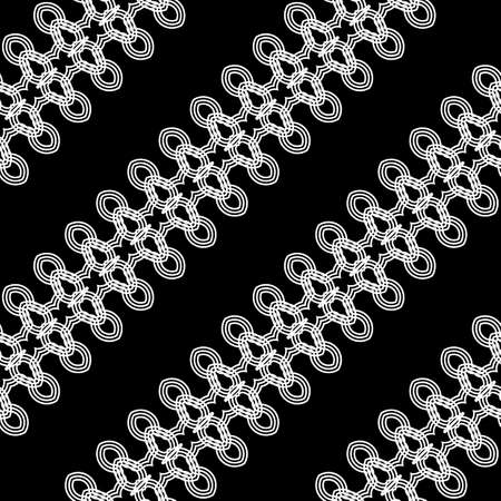 Design seamless decorative pattern. Abstract monochrome lacy background. Vector artのイラスト素材
