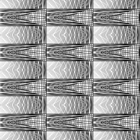 Design seamless monochrome grating pattern. Abstract decorative background. Vector artのイラスト素材