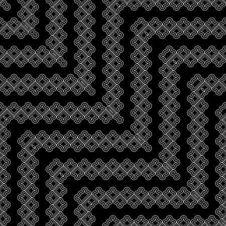 Design seamless monochrome grating zigzag pattern. Abstract decorative background. Vector artのイラスト素材