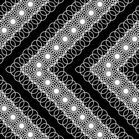 Design seamless zigzag decorative pattern. Abstract monochrome grating background. Vector artのイラスト素材