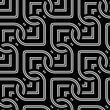 Design seamless decorative pattern. Abstract monochrome stripy background. Vector artのイラスト素材