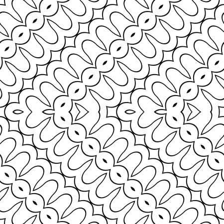 Design seamless monochrome zigzag pattern. Abstract geometric background. Vector artのイラスト素材