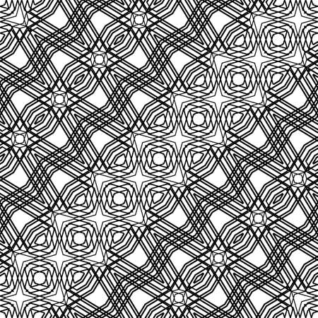 Design seamless monochrome zigzag pattern. Abstract geometric background. Vector artのイラスト素材