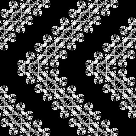 Design seamless zigzag decorative pattern. Abstract monochrome grating background. Vector artのイラスト素材
