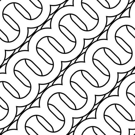 Design seamless monochrome zigzag pattern. Abstract waving background. Vector artのイラスト素材