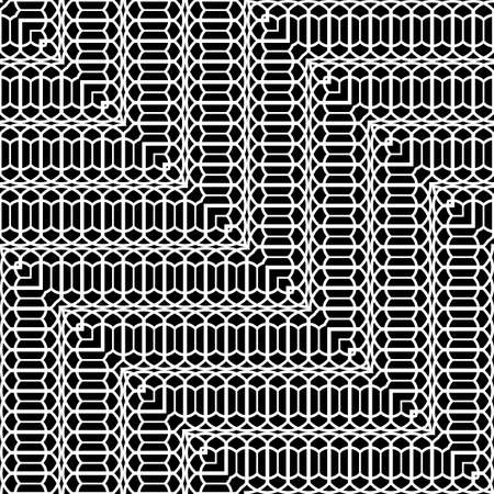 Design seamless zigzag pattern. Abstract monochrome stripy background. Vector artのイラスト素材