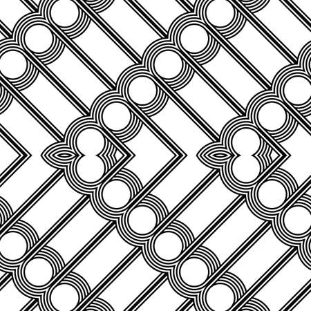 Design seamless monochrome zigzag pattern. Abstract stripy background. Vector artのイラスト素材