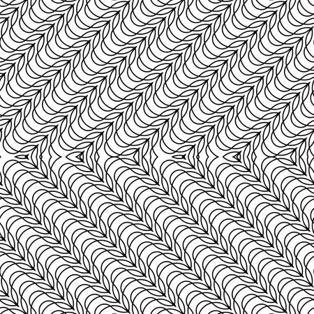Design seamless monochrome zigzag pattern. Abstract stripy background. Vector artのイラスト素材