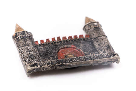 Topkapi Palace of Turkey fridge magnet on a white backgroundの写真素材