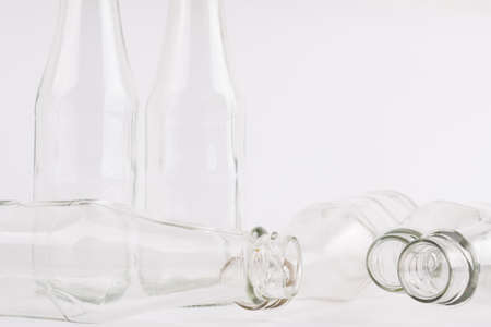Glass bottle collectionの写真素材