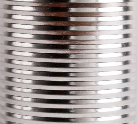 Close up view of a tin can.の写真素材