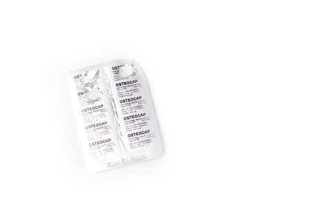Selangor, Malaysia: September 25, 2017 - Medication to relief back bone illness prescribed in...