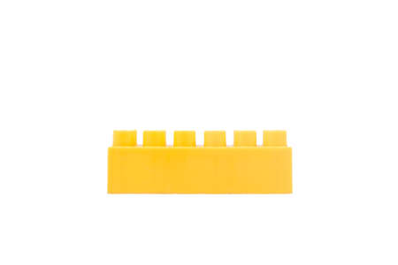 Child brick toys isolated on a white background