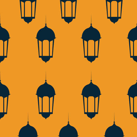 Ramadhan seamless pattern. Great for greeting cards, poster, banner, wallpaper or textile print.のイラスト素材
