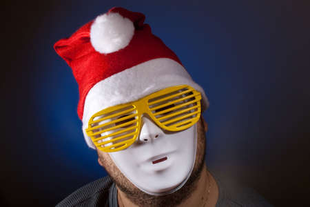 men, mask, person, at, looking, black, one
