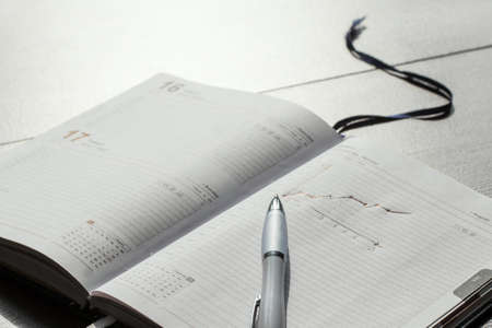 Draw a graph in the diaryの写真素材