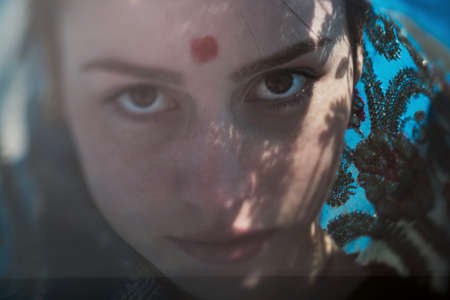 Portrait of a beautifull girl in Sari