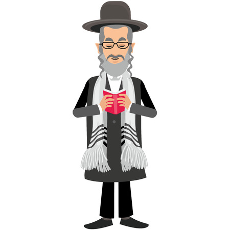 Jew with torahのイラスト素材