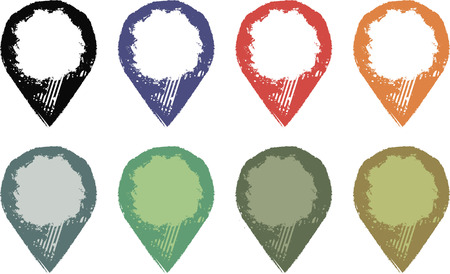 grunge pointerのイラスト素材