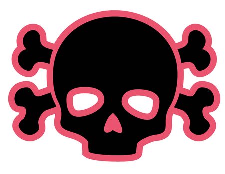 Gothic sign with skull, grunge vintage design t shirtsのイラスト素材