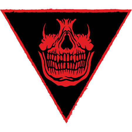 military sign with skull, grunge vintage design t shirtsのイラスト素材