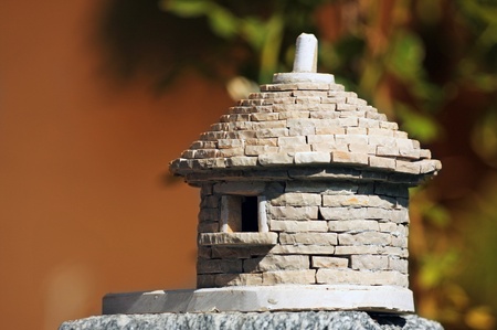 Little house of croatian countrymanの写真素材